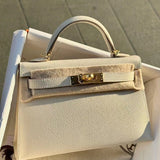 Close-up detail of statement bag design