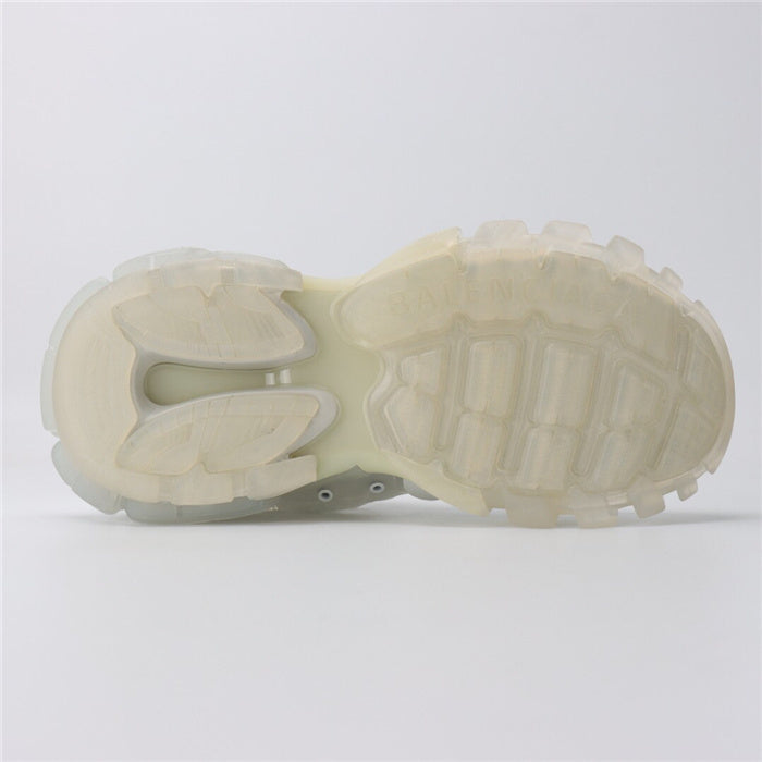 Balenciaga Beige Low-Top Sneakers - Close-Up Texture View