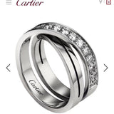 Close-up detail view of Cartier unisex jewelry piece