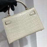 Close-up detail of sophisticated bag design