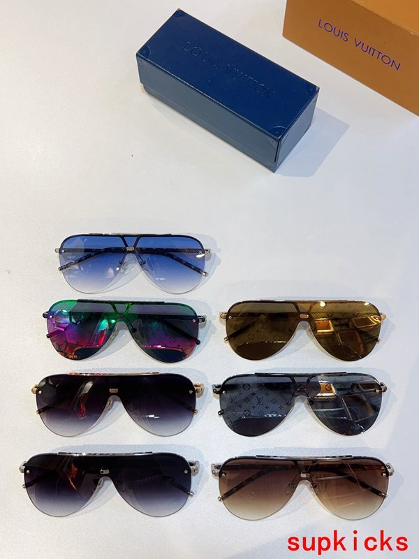 Lifestyle view of Louis Vuitton unisex sunglasses
