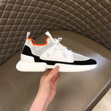 Hermès Red High-Top Sneakers - Front View