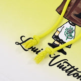 Flat lay presentation of Louis Vuitton luxury clothing with tailored silhouette