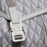 Side profile of structured polished women's handbag – women's everyday handbag
