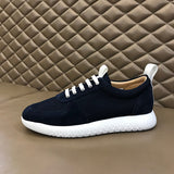 Hermès Camel Slip-On Sneakers - Back View