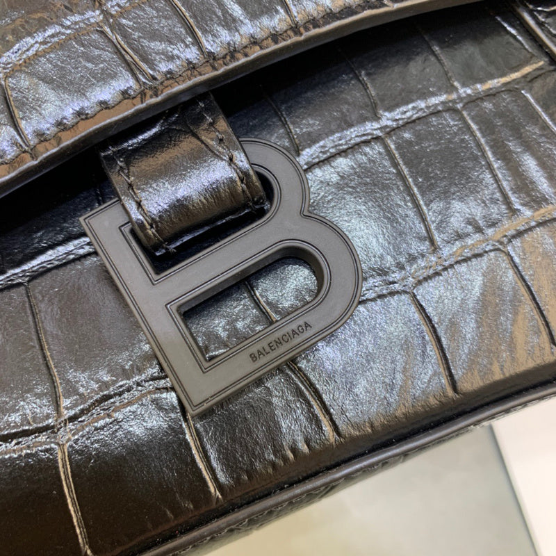 Sleek Faux Leather Handbag - Signature Hardware Accents | Women's Designer-Inspired Purse #270 - interior view (image 6) of designer-inspired handbag