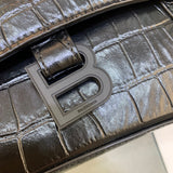 Sleek Faux Leather Handbag - Signature Hardware Accents | Women's Designer-Inspired Purse #270 - interior view (image 6) of designer-inspired handbag