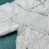 Front view of Louis Vuitton luxury clothing with contemporary cut