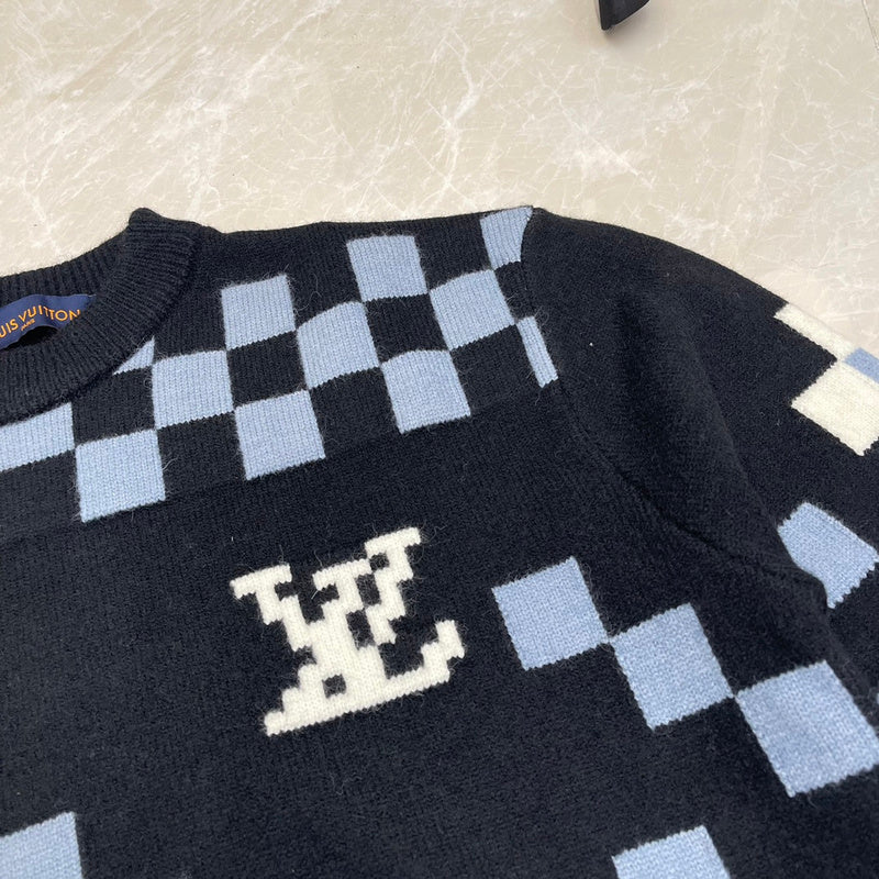Close-up detail shot of Louis Vuitton luxury clothing with streetwear-inspired cut