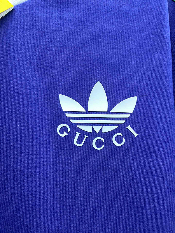 Full styled look of Gucci luxury clothing with logo-detail design