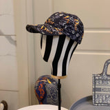 Close-up detail view of Burberry unisex cap