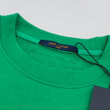 Close-up detail shot of Louis Vuitton luxury clothing with contemporary cut
