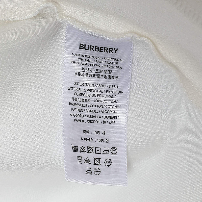 Close-up of Burberry designer clothing craftsmanship