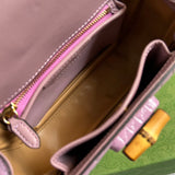 Top view of chic sleek women's handbag – women's designer-style accessory