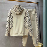 Side profile of Louis Vuitton luxury clothing with tailored silhouette
