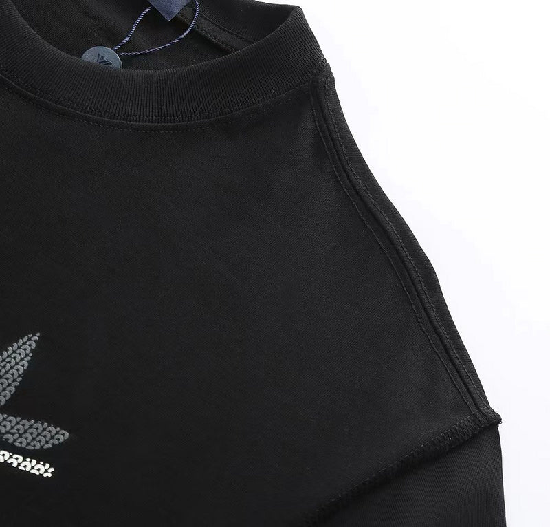 Flat lay presentation of Louis Vuitton cotton t-shirt with monogram-inspired silhouette
