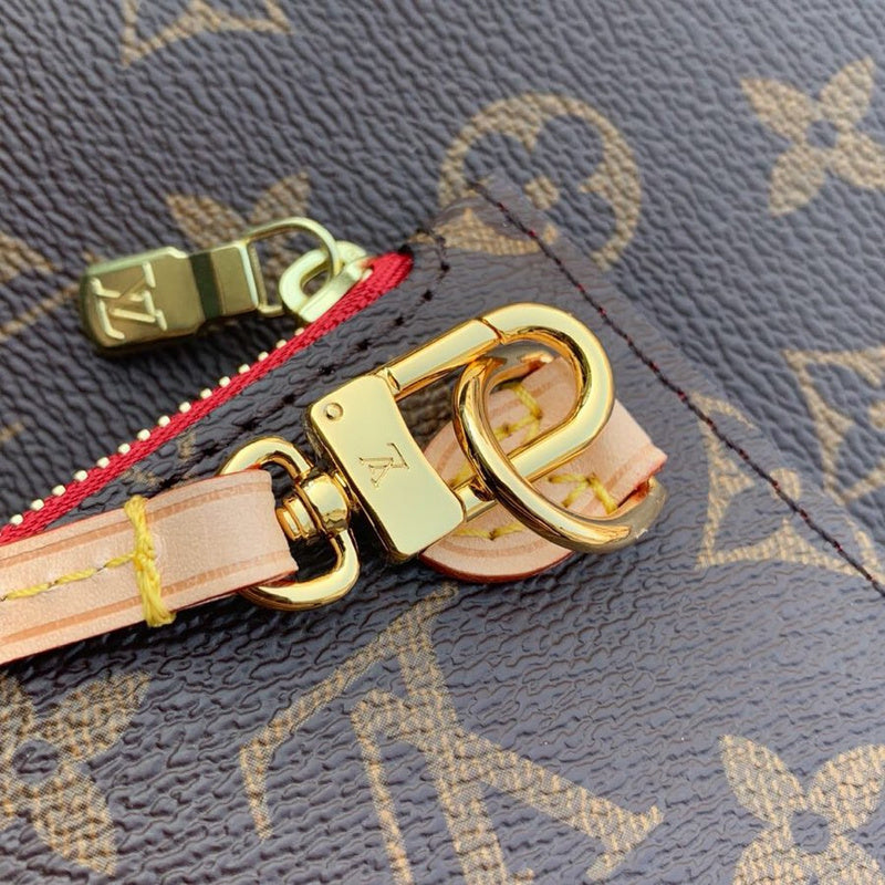 Front view of modern classic women's handbag – women's statement bag