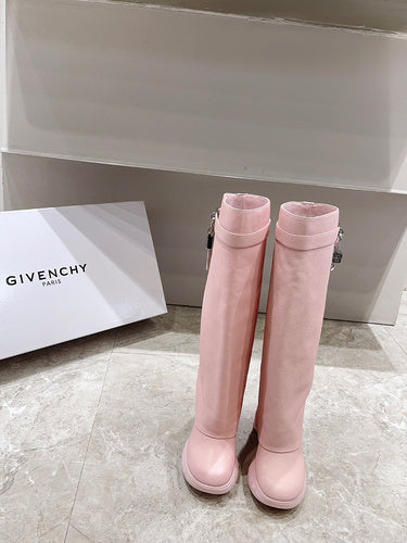 Givenchy Camel Platform Heels - Full Silhouette View