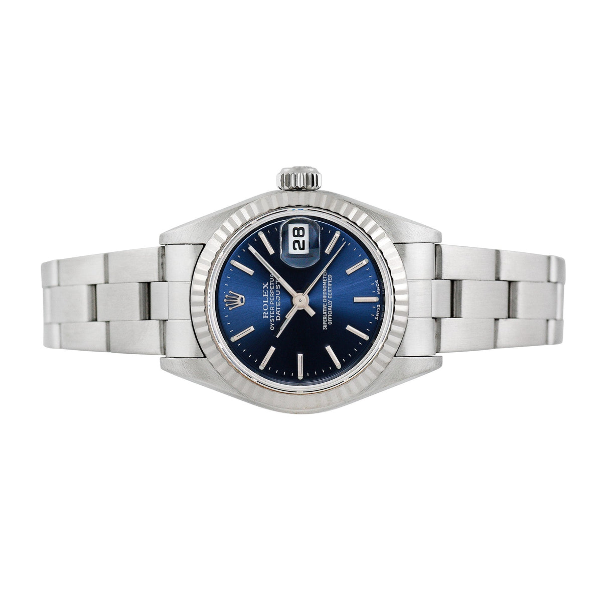 Front view of Rolex women's watch
