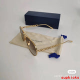 Angled view of Louis Vuitton unisex sunglasses