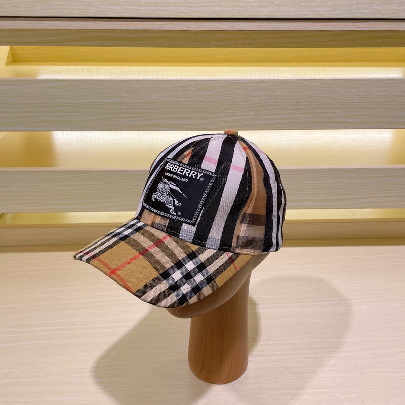 Side view of Burberry unisex cap