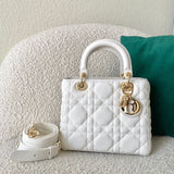 Side profile of everyday-luxe classic women's handbag – women's statement bag