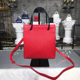 Sleek Vegan Leather Handbag - Signature Hardware Accents | Women's Premium Handbag #925 - back view (image 4) of designer-inspired handbag
