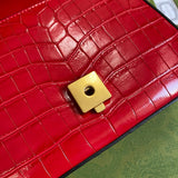 Close-up detail of signature elevated women's handbag – women's luxury accessory