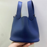 Understated bag shown from front angle