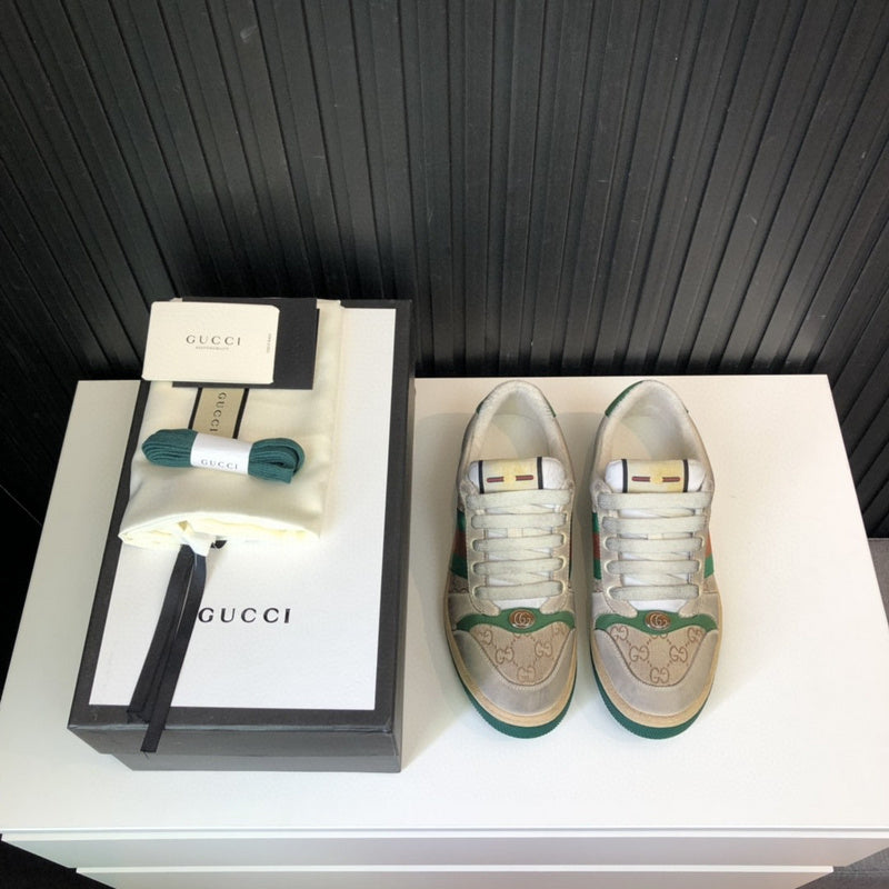 Gucci clean off-white luxury sneakers view 6 premium leather build