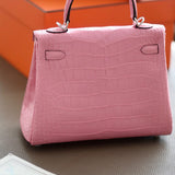 Close-up detail of polished bag design