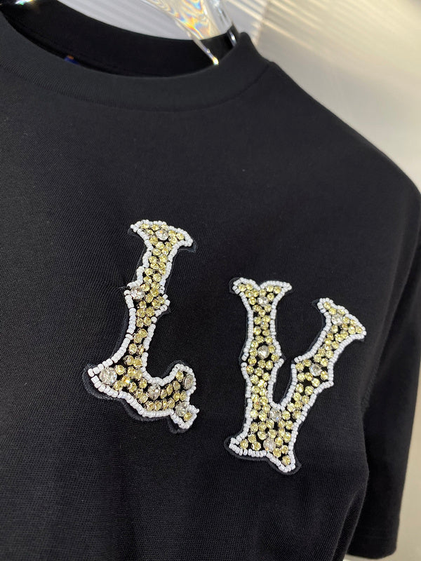 Back view of Louis Vuitton cotton t-shirt with streetwear-inspired cut