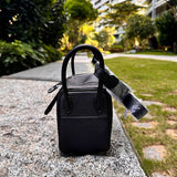 Close-up detail of chic bag design