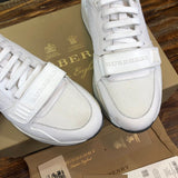 Burberry White Platform Heels - Back View