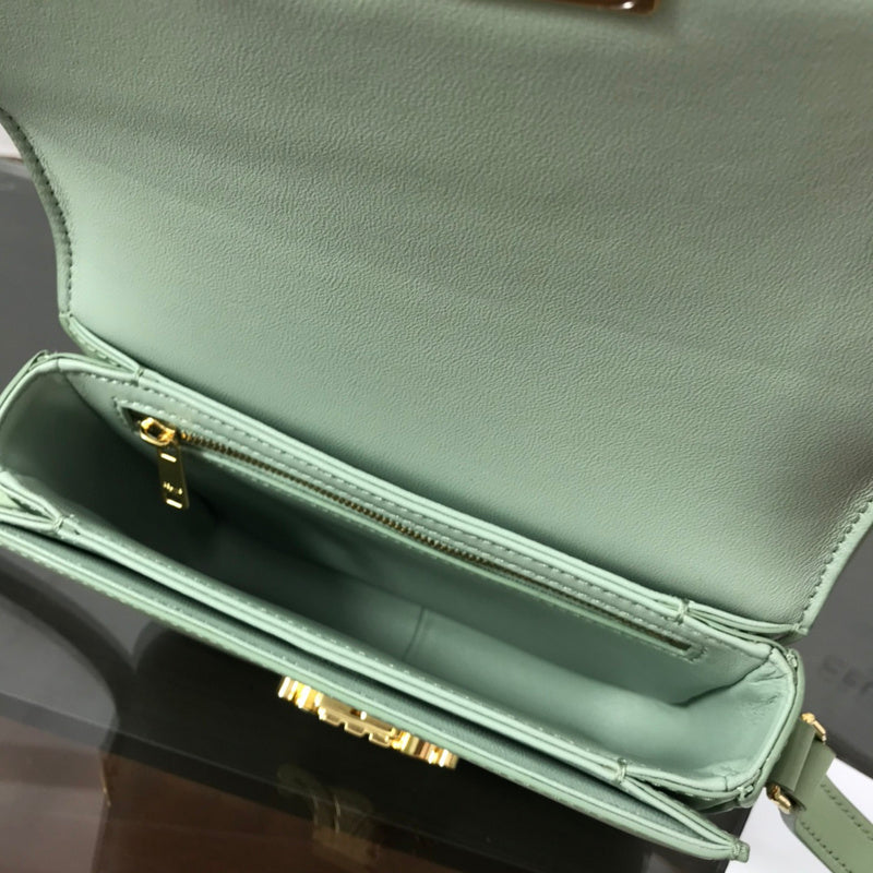 Back view of sleek chic women's handbag – women's statement bag