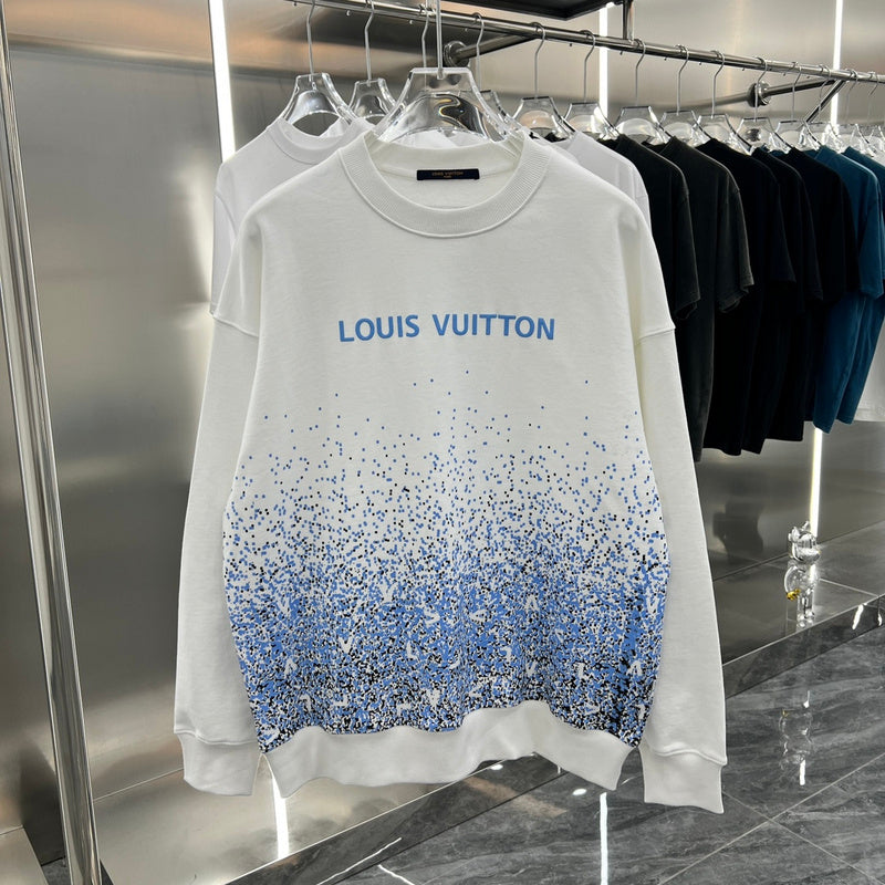 Back view of Louis Vuitton luxury clothing with tailored silhouette