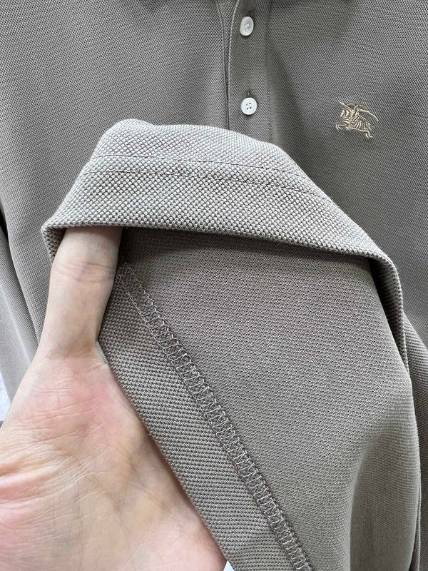 Close-up of Burberry designer clothing craftsmanship