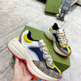 Gucci tonal black luxury sneakers view 5 premium leather build
