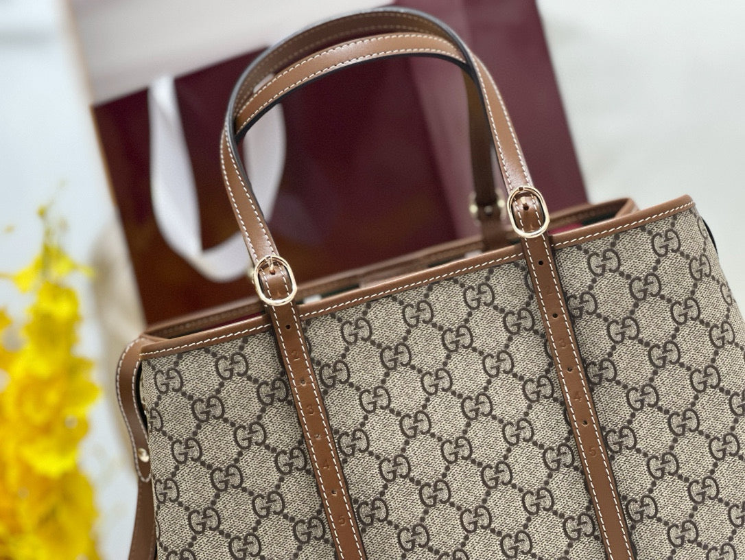 Gucci Emblem Small Tote Bag – luxury designer tote bag at Bellvora