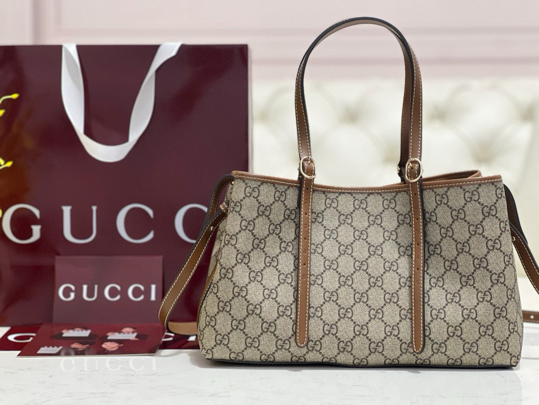 Gucci Emblem Small Tote Bag – luxury designer tote bag at Bellvora