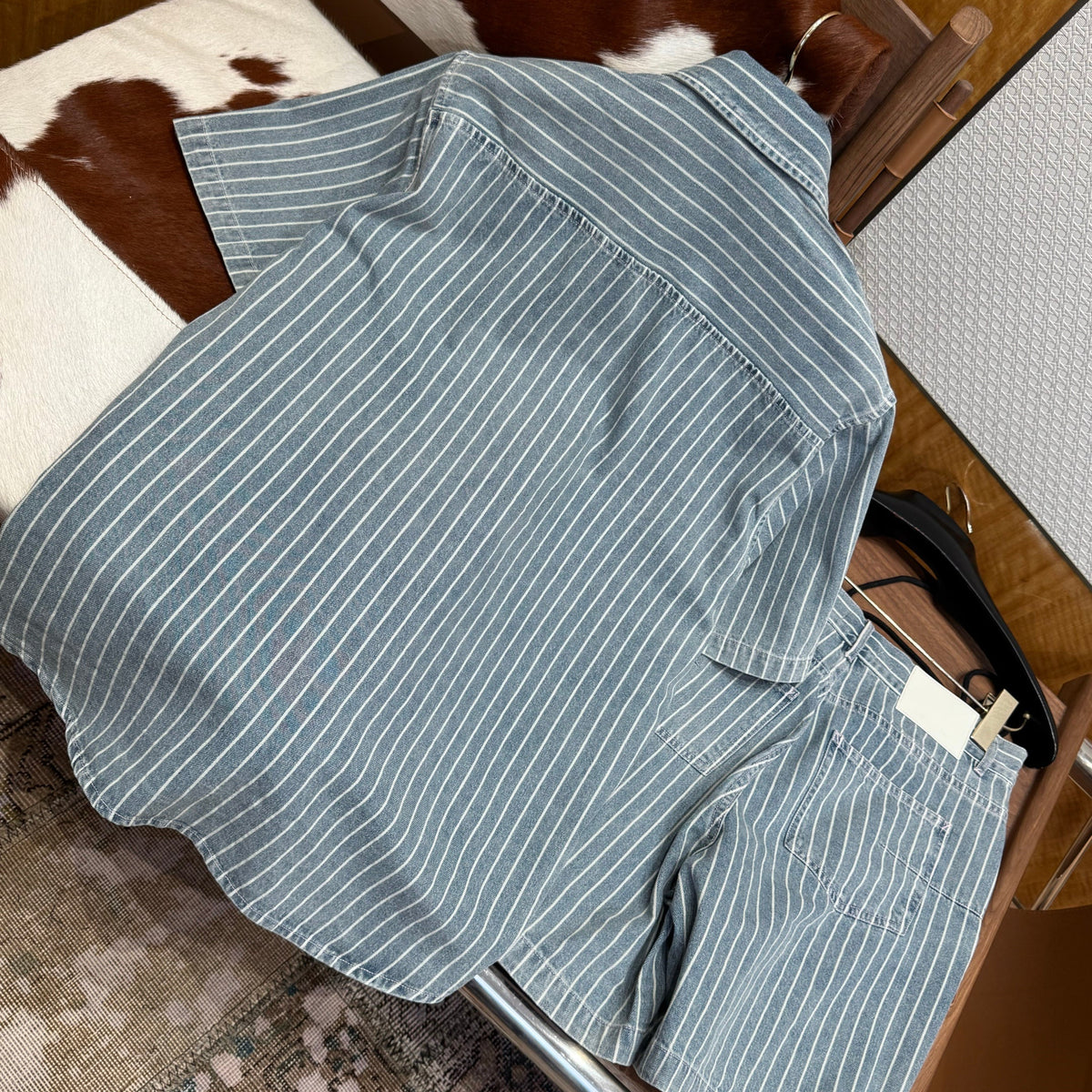 Front view of Christian Dior Denim Shirt premium piece