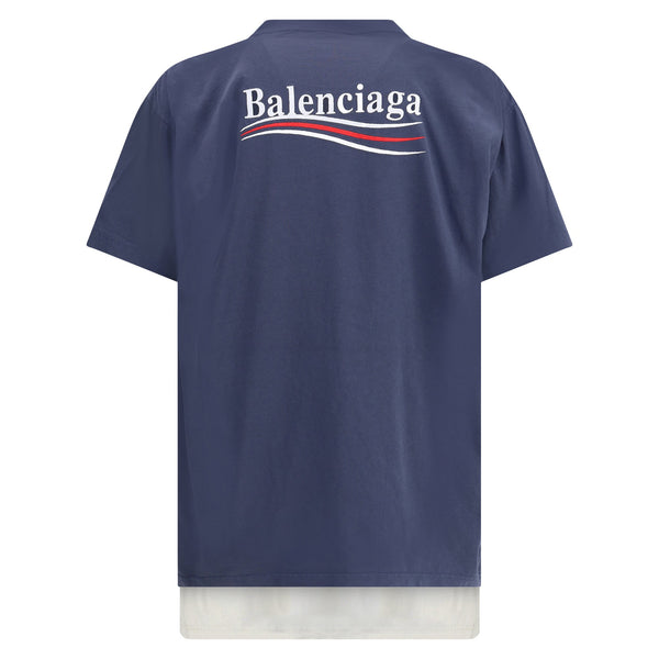 Balenciaga T-Shirts? Balenciaga Men Double Political Campaign T-Shirt Casual Everyday Designer Tee