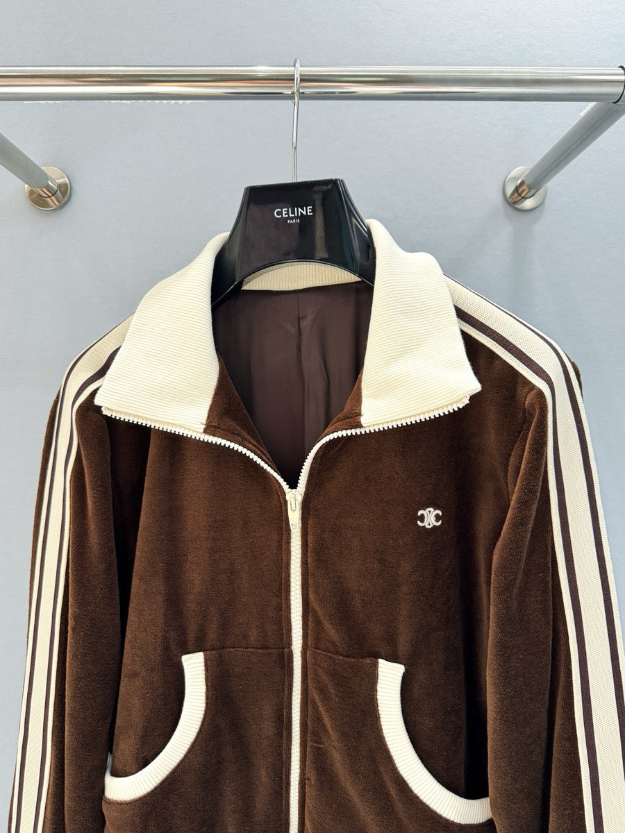 Celine Zip Bomber detail shot – designer craftsmanship and quality