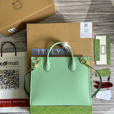 Top view of statement polished women's handbag – women's statement bag