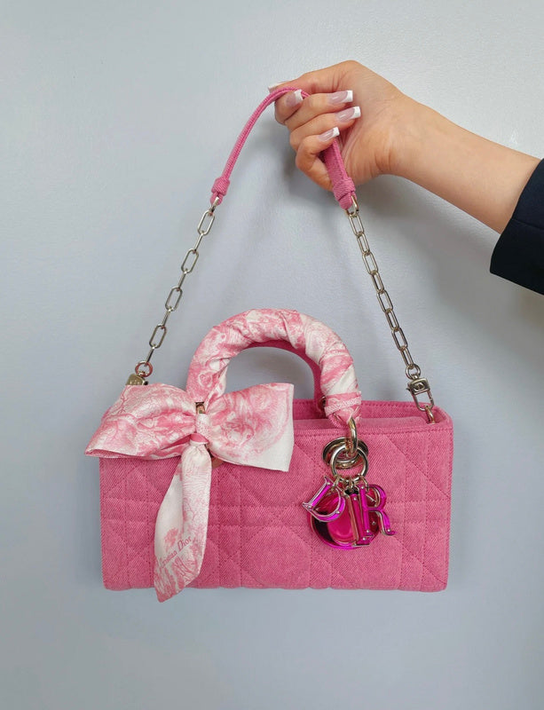 Top view of refined elevated women's handbag – women's designer-style accessory