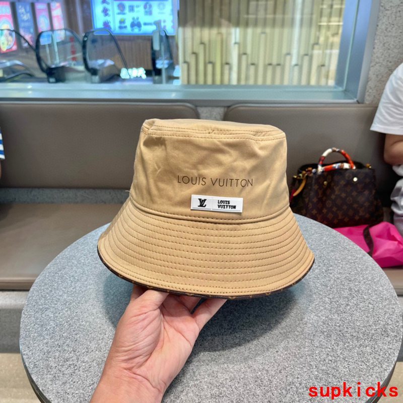 Close-up detail view of Louis Vuitton unisex cap