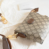 Top view of chic statement women's handbag – women's designer-style accessory