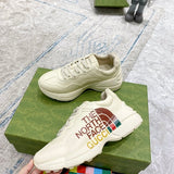 Gucci neutral cream luxury sneakers view 6 signature lace-up style