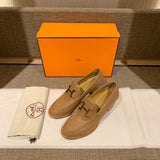 Hermes shoes Style 392 - front view, timeless elegant design