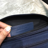 Polished Vegan Leather Handbag - Statement Silhouette | Women's Statement Accessory #250 - close-up detail shot (image 3) of designer-inspired handbag